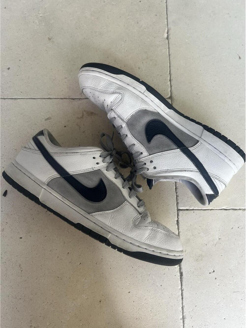 Nike Dunk Low ID White Blue Gray BYU Colorway Mens Sz 9.5